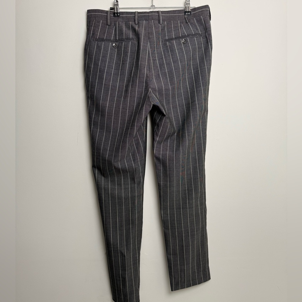 SuitSupply gray pinstripe wool 2pc suit - vitale barberis canonico eu 48/ us 38 - Picture 8 of 11